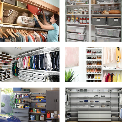 Storage solutions, hanging systems, closet accessories by RepairDaddy.com.